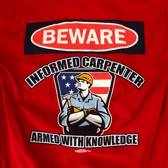 Vintage Union Worker Pocket T-Shirt Made in USA - Picture 2 of 6